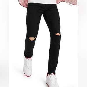 Topman Ripped Knee Men’s Skinny Jeans, NWT 30 x 32